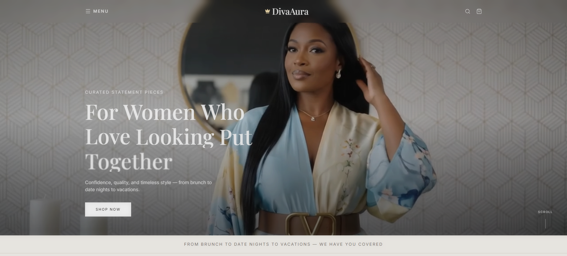 DivaAura website screenshot