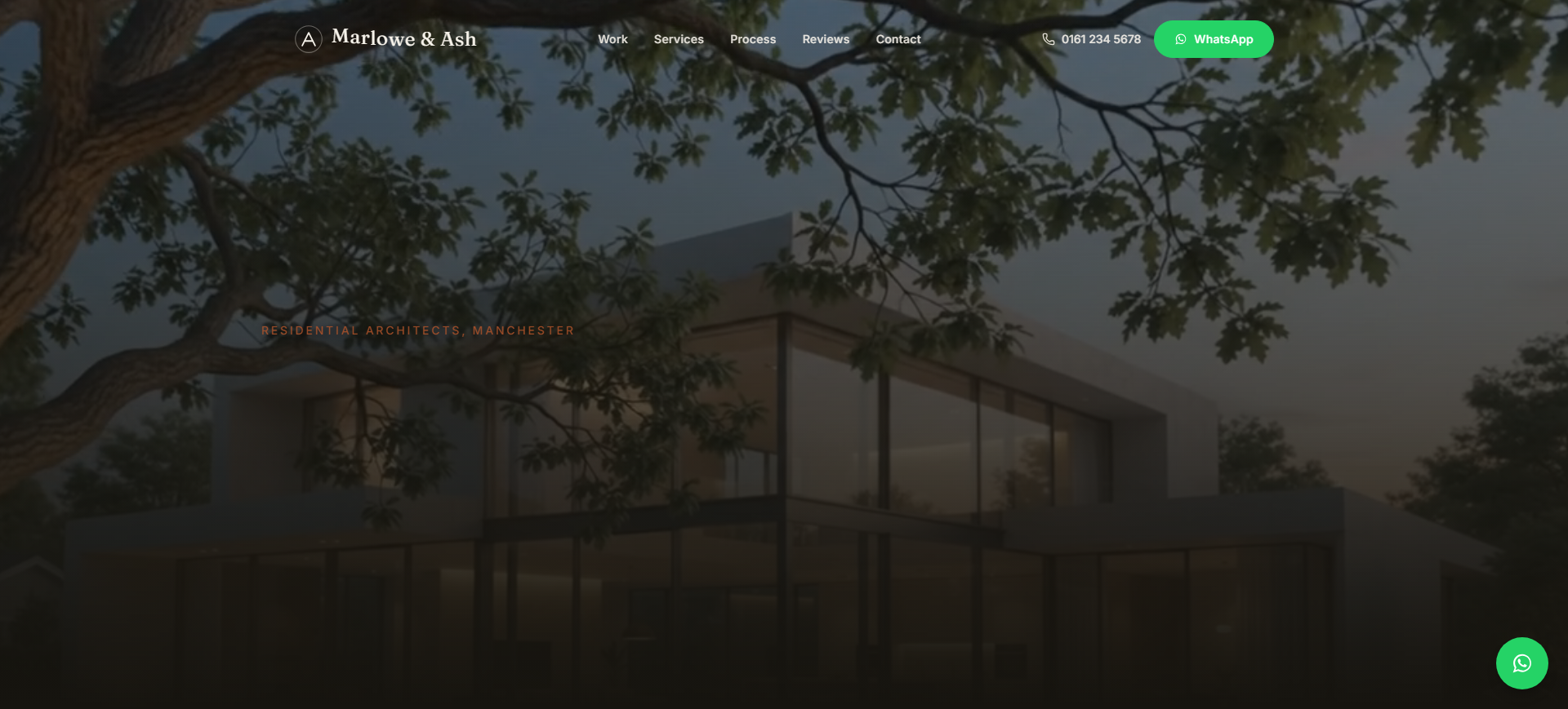 Marlowe & Ash Architects website screenshot